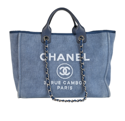 Medium Deauville, Canvas, Denim Blue, 20991151(2014/15), DB/AC, 2*